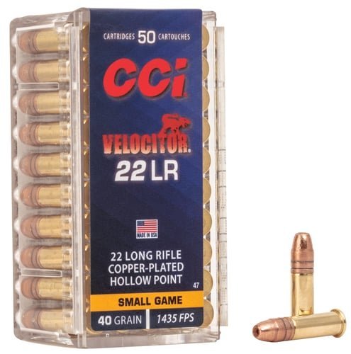 CCI 22LR VELOCITOR 40GR HP 50/5000