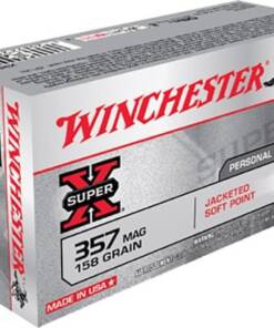 Winchester Ammo X3575P Super X 357Mag 158gr Jacketed Soft Point 50 Per Box/10 Case