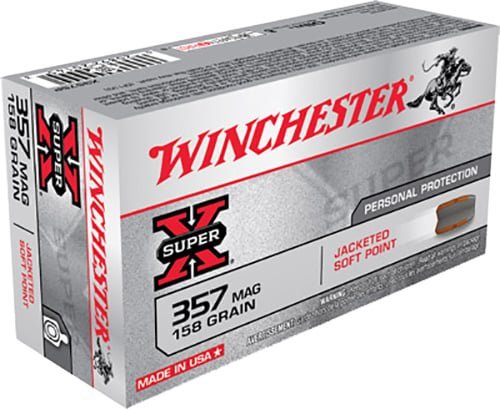 Winchester Ammo X3575P Super X 357Mag 158gr Jacketed Soft Point 50 Per Box/10 Case