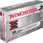 Winchester Ammo X38SMRP Super X 38Special 148gr Super Match Lead Semi Wadcutter 50 Per Box/10 Case