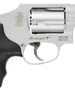 Smith & Wesson 103810 Model 642 Airweight J-Frame 38 Special +P 5 Shot 1.88" Stainless Steel Barrel, Stainless Cylinder, Stainless Aluminum Frame, Black Finger Grooved Grip, Concealed Hammer