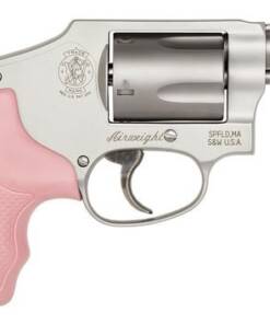 Smith & Wesson 150466 Model 642 Airweight 38 S&W Spl +P 5 Shot 1.88" Stainless Steel Barrel/Cylinder, Matte Silver Aluminum Alloy J-Frame, Pink Polymer Grip, Snag-free Enclosed Hammer, Internal Lock