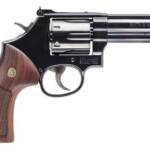Smith & Wesson 150909 Model 586 Classic L-Frame 357 Mag 38 Special +P 6 Shot 4" Blued Carbon Steel Barrel, Blued Cylinder, Blued Carbon Steel Frame, Wood Grip Internal Lock Safety, Exposed Hammer
