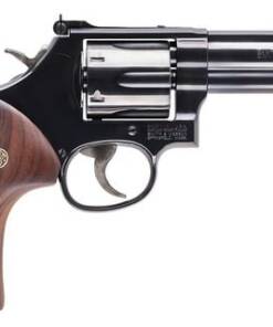 Smith & Wesson 150909 Model 586 Classic L-Frame 357 Mag 38 Special +P 6 Shot 4" Blued Carbon Steel Barrel, Blued Cylinder, Blued Carbon Steel Frame, Wood Grip Internal Lock Safety, Exposed Hammer