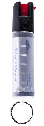 S&W Pepper Spray 1251 Pepper Spray OC Pepper Range 10 ft 0.75 oz Clear Includes Keycap