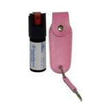 S&W Pepper Spray 1203P Pepper Spray OC Pepper Range 10 ft 0.50 oz Pink Includes Holster/Keychain
