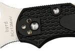 Spyderco BY10PBK2 Byrd Robin 2 Lightweight 2.43" Folding Drop Point Plain 8Cr13MoV SS Blade Black Bi-Directional Texturing FRN Handle Includes Pocket Clip