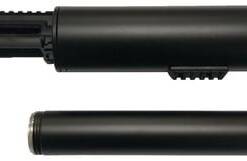 F5 MFG Soda Can Launcher - Black | Picatinny Rail | Includes Golfball/Net/Smoke Canister attachment